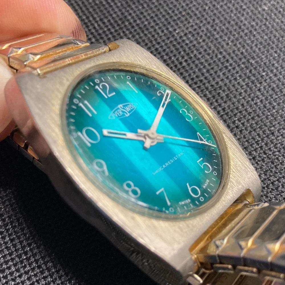 Vintage watch parts/restore lot.  EverSwiss, striped dial, Swiss made